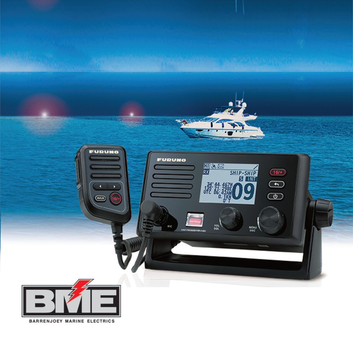 Furuno Marine VHF FM4800 Radio with MIC4800 microphone - Image 2