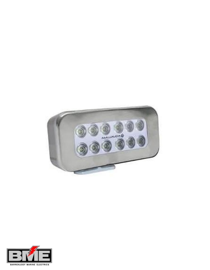 Aqualuma 12 LED Bracket Mount Spreader Light with Stainless Steel Bezel