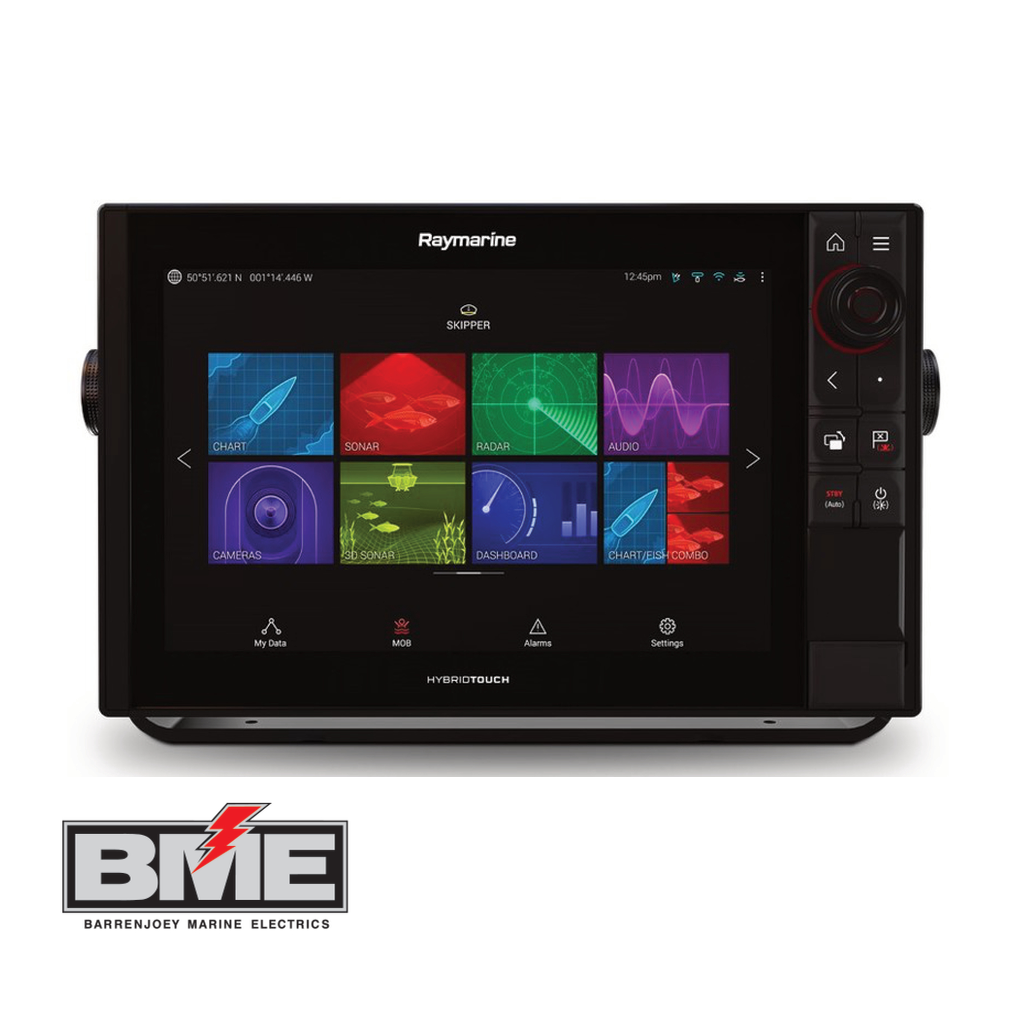 Raymarine AXIOM 12 ProS, HybridTouch 12" Multifunction Display BME