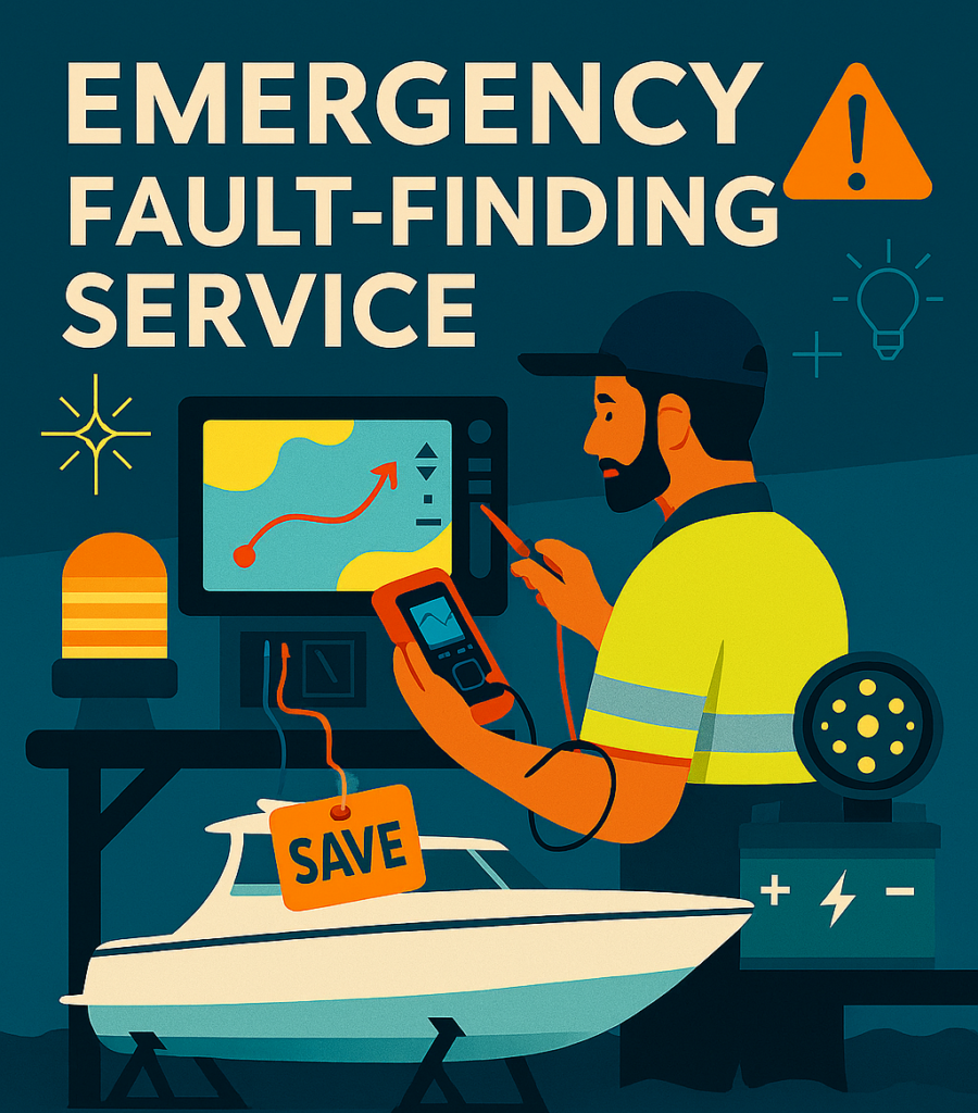 Emergency Electrical Fault-Diagnosis Service for yachts, ships and boats