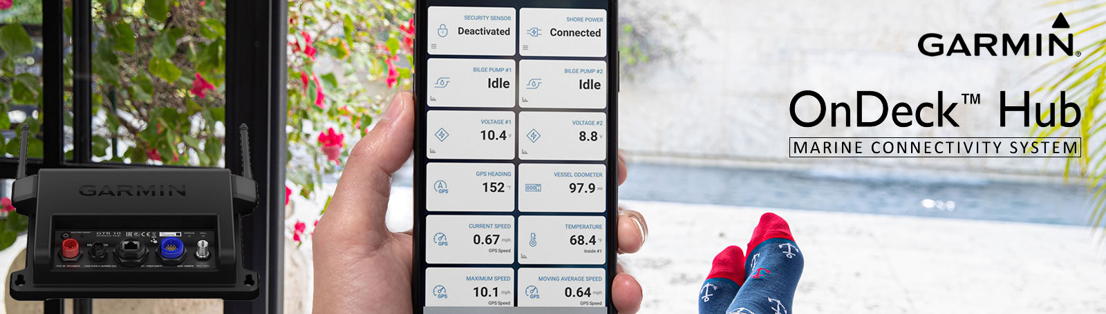 Garmin OnDeck™ Hub Remote Connectivity System