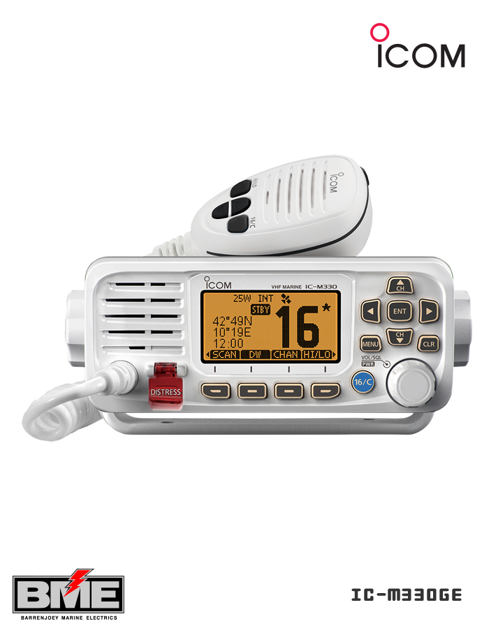 Icom IC-M330GE Top Performance Ultra Compact VHF Marine Transceiver