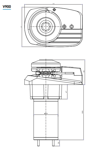 EMuir Easyweigh Vertical 900W Windlasses