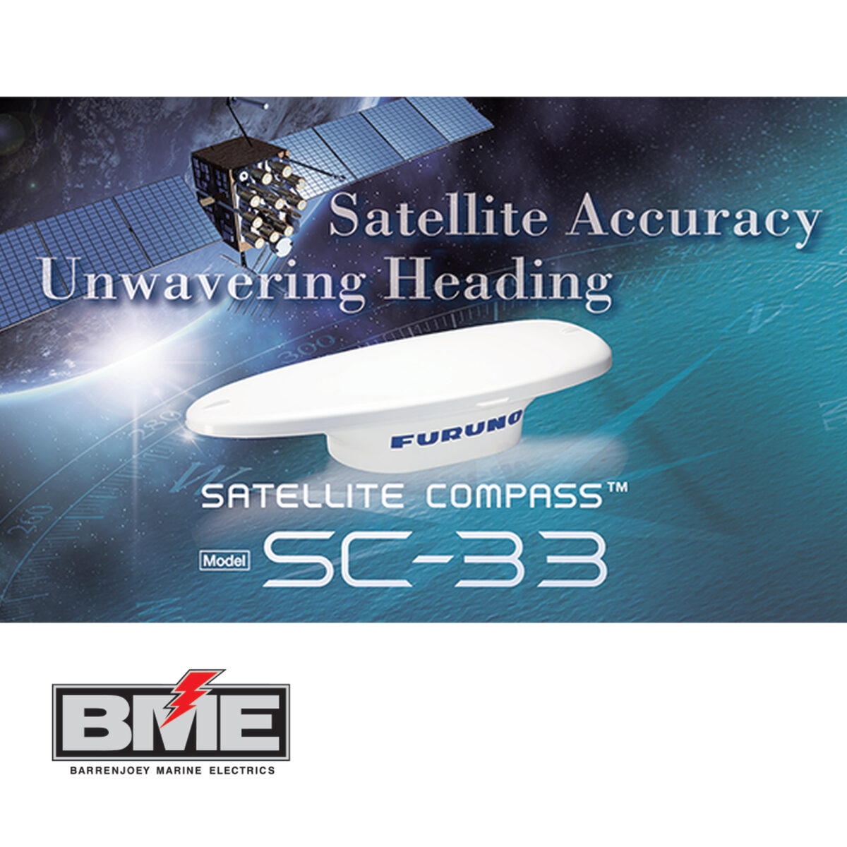 Furuno SC-33 Dual Antenna Satellite Compass / GPS Motion Sensor - Image 2